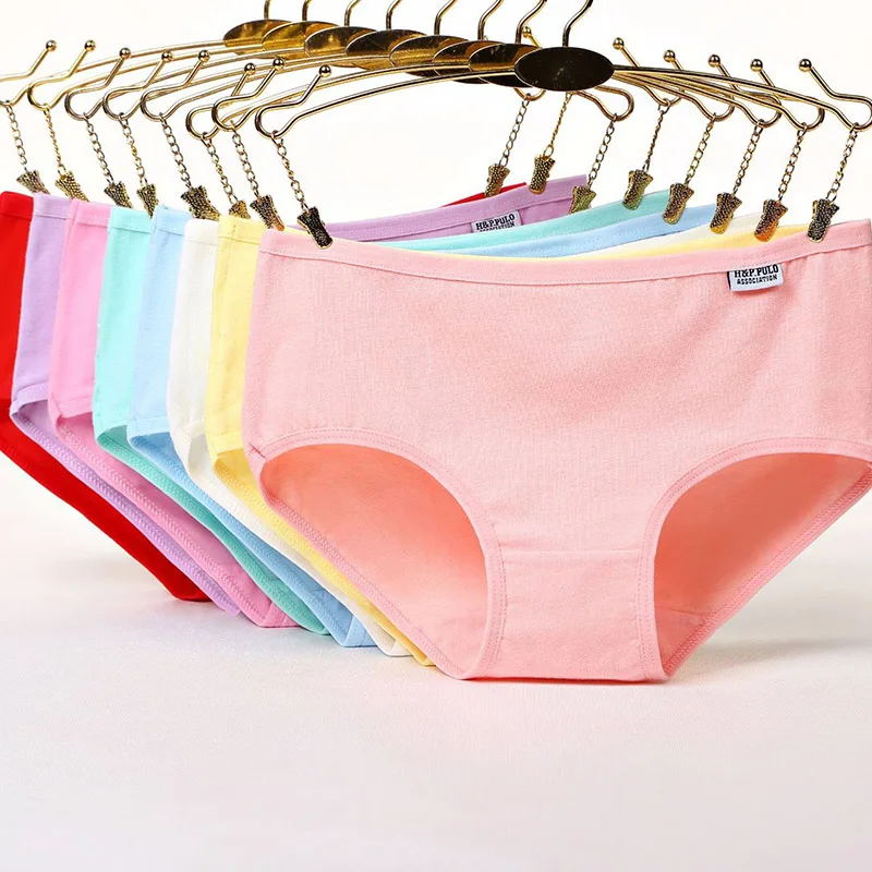 Ladies Underwear Cotton Women Panties Plus Size Briefs Female Soft Underpant Lingerie Mid-Rise Breathable New 2019 |