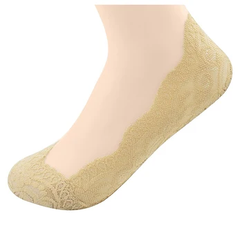 

Women's Anti-slip Anti-skidding Lace Hidden No Show Liner Socks