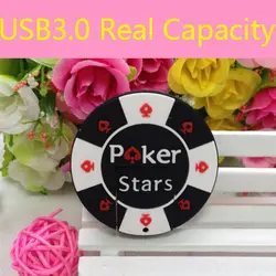 8 ГБ 16 ГБ 32 ГБ 64 ГБ реального Ёмкость POKER STARS CASINO CHIPS Автомобильный ключ USB 3,0 Flash Drive 256 ГБ флешки Memory Stick 128 ГБ 512 ГБ