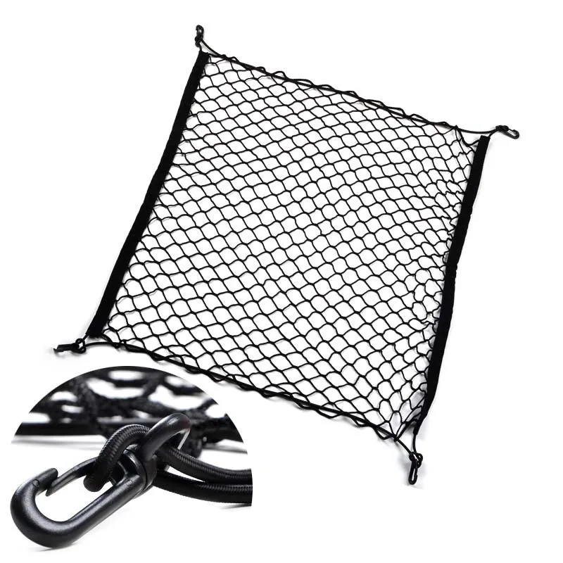 car styling 1Set Car boot string bag Elastic Nylon Car Rear Cargo Trunk