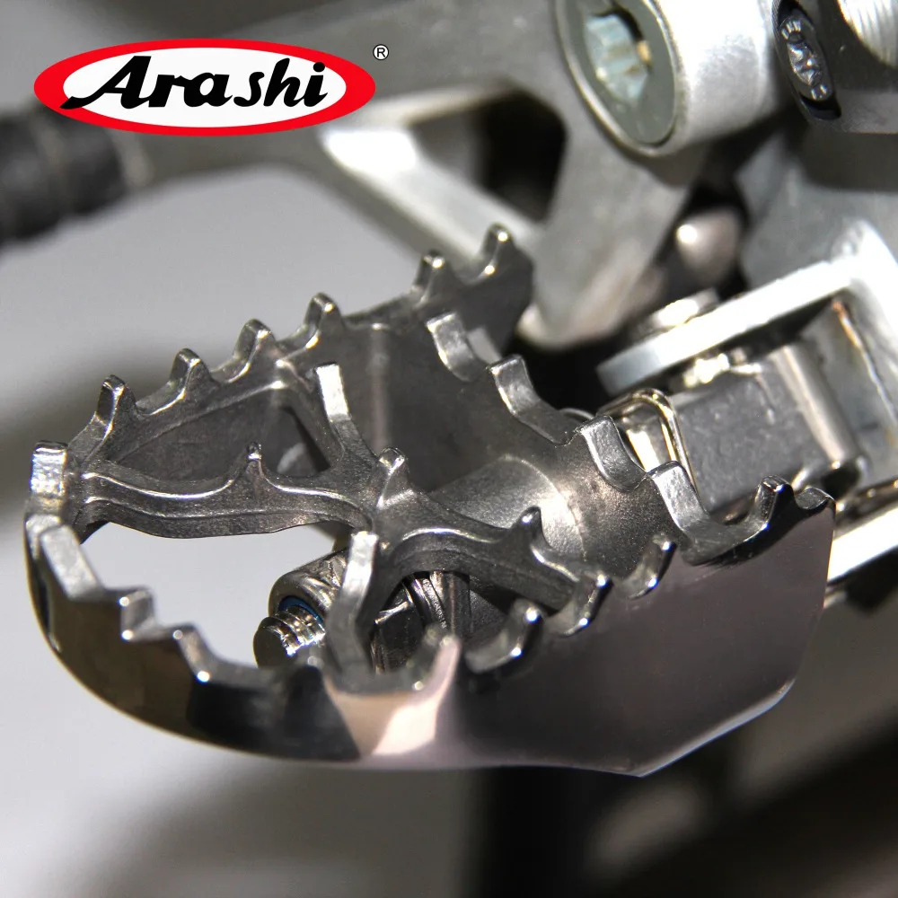 Arashi For BMW F800GT 2013- Foot Pegs Wide Pivot Footpegs Footrest F800 GT F 800 F 800GT 13 14 15 16 17 F700GS F800GS