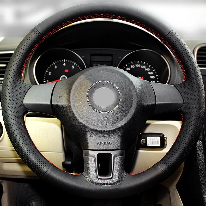 Steering Wheel Cover for Volkswagen Golf 6 Mk6 MK5