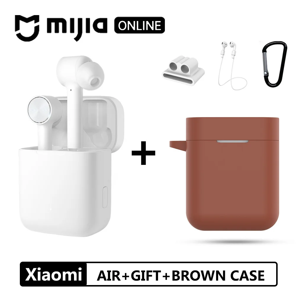 Xiaomi Airdots Pro Bluetooth наушники Air TWS гарнитура истинный беспроводной стерео смарт сенсорный ANC автоматическая пауза кран управление спортивные наушники - Цвет: AIR-GIFT-BROWN