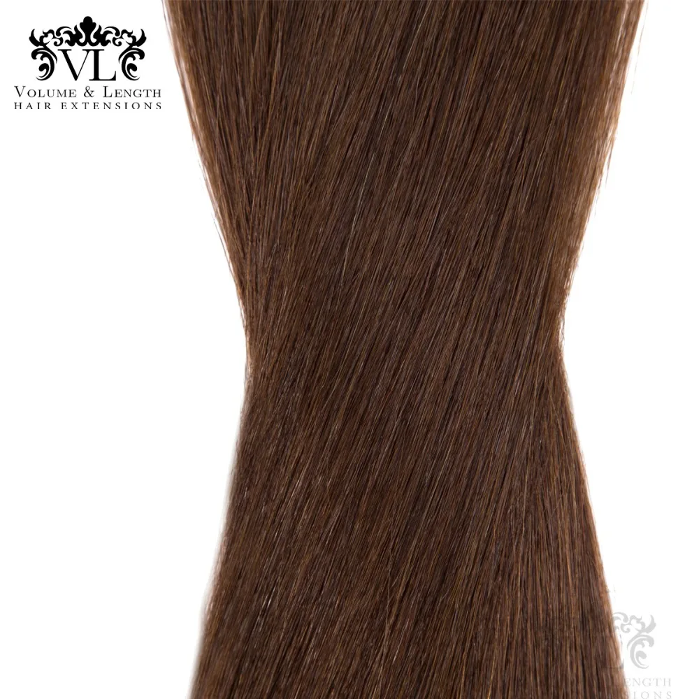VL лента в Remy 100% человеческие волосы для наращивания прямые 50 г/упак. 18 ''лента