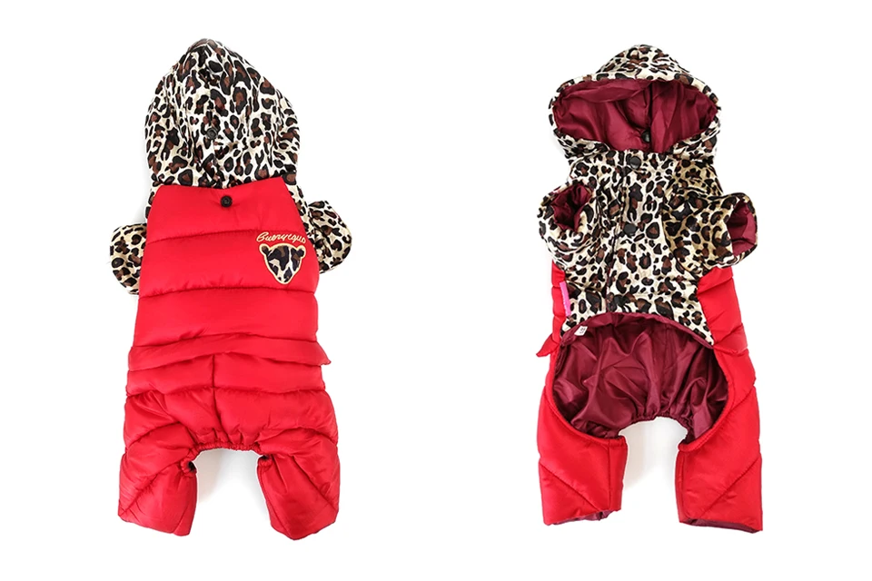 PETASIA Leopard Print Winter Dog Clothes 306