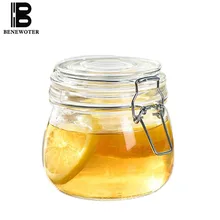 Новая прозрачная стеклянная бутылка для хранения пищевых продуктов, закупориваемая банка, кухонные аксессуары, ночные пятна, маринованный контейнер для капусты, держатель для чайной капусты