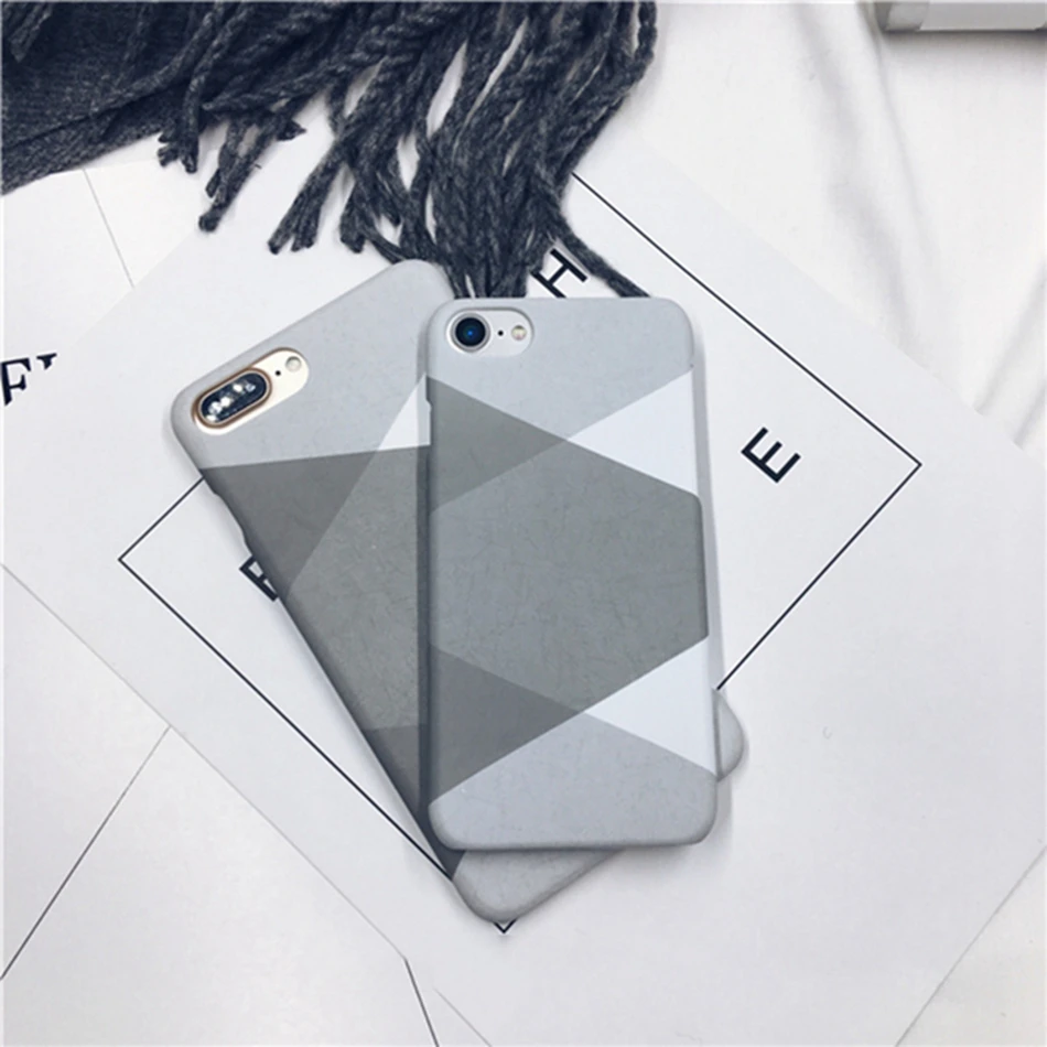 DOEES For iPhone 6 6s Case For iPhone 7 7 Plus Ultra Thin Cover For iPhone5 5s SE Case Marble Wood Patterned Coverage For iPhone 6