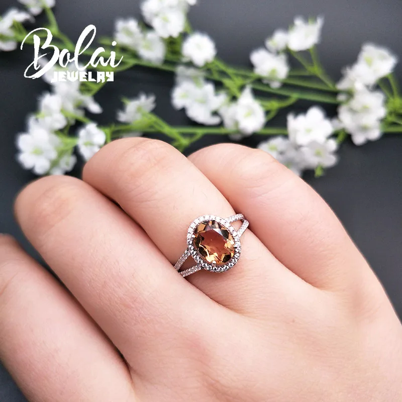 Bolaijewelry, Zultanite, женские кольца, 925 пробы, серебро, создан, цвет, меняющий драгоценный камень, повседневная одежда, хороший подарок для жены