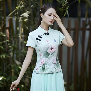 

Ethnic Stand Fashion Tshirt Women New Harajuku Brand Tee Plus Size 4XL Elegant Camisetas Mujer Vintage Tops Indie Folk Pullover