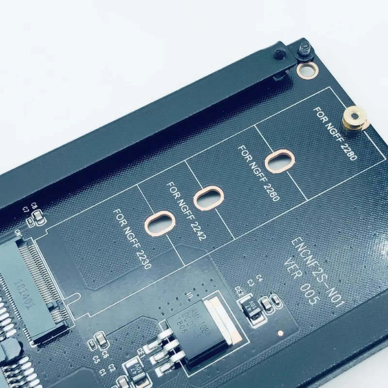 H1111Z Add On Card M.2 to SATA M2 to SATA Adapter M2/M.2 Adapter M.2 NGFF B+M Key Metal Case for 2230 2242 2260 2280 M2 SSD