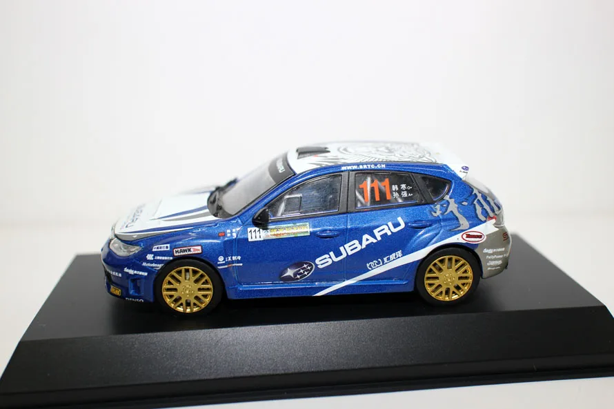 Классическая литая под давлением игрушечная модель 1:43 SUBARU WRX STI ралли гоночный автомобиль автомобили Игрушечная модель для мальчика подарок, Мужская коллекция, украшение