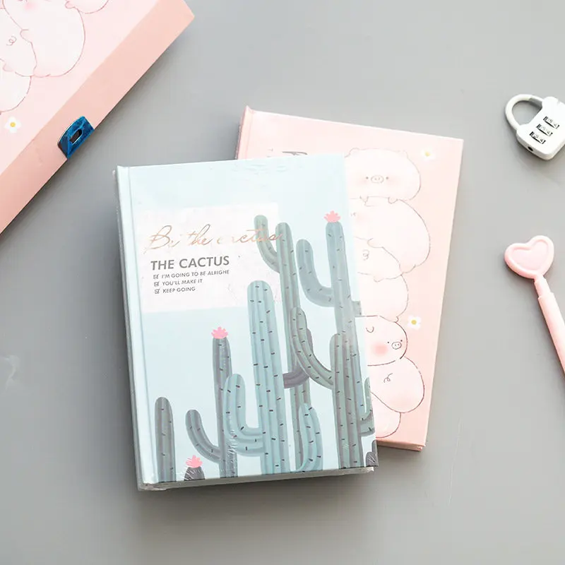 

Coloffice Creative High Quality Cute with Lock Dairy Book Cartoon Stationery Notebook Children Gifts Prize School Supplies 1PC