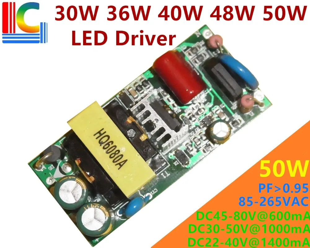 

30W 36W 40W 48W 50W Lighting Transformer AC to DC Power Supply 500mA 600mA 700mA 750mA 900mA 1050mA 1200mA LED Driver adapter