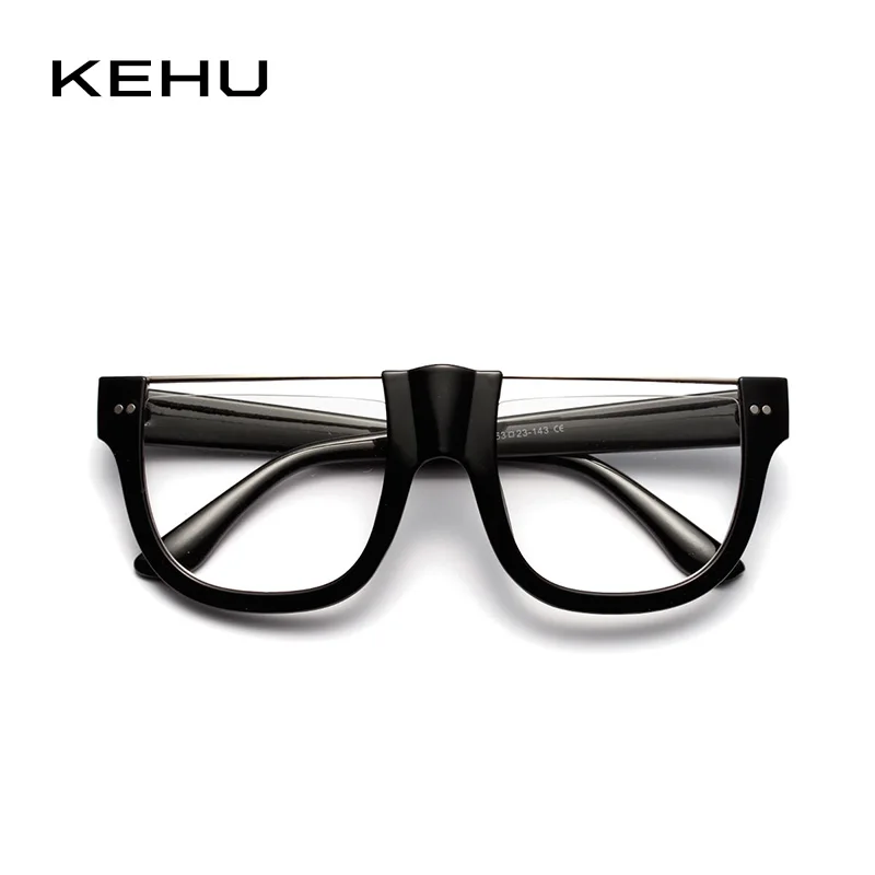 KEHU новые модные пластиковые солнцезащитные очки женские прозрачные с большой