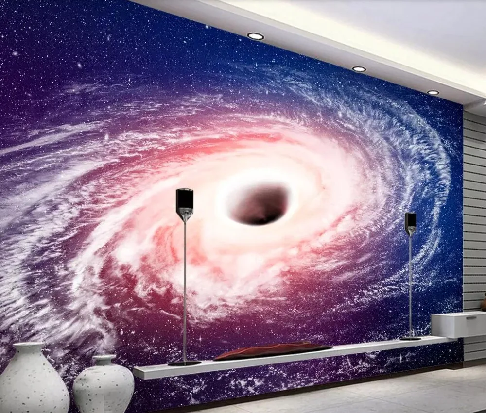 Beibehang 3d росписи обоев мечтательный galaxy черная дыра красивый диван задний план обои для стен papel де сравнению