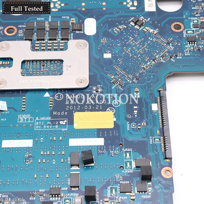 incredible  NOKOTION For DELL E6230 Laptop Motherboard CN-09G8F8 09G8F8 9G8F8 HM77 With SR0X8 I7-3540M CPU LA-7