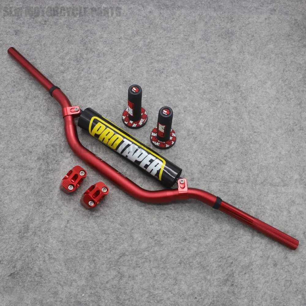 

820mm 1 1/8" Fat Bar 28MM Handlebars+Grips+Bar Pad+clamps Motorcycle MX Motocross Pit Dirt Bike For KTM EXC CRF YZF250 KLX RMZ