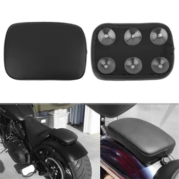 

Black Motor Rear Passenger Cushion With 6/8 Suction Covers For Harley Dyna Sportster Softail Touring XL883 1200 X48 Hot Selling