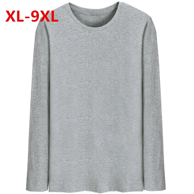 plus size 6xl 7xl men designer o neckt shirt casual thermal shirts plus size thermal shirts