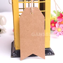 200 шт/партия(с шнурами) крафт-бумага пустой подарок висячий бирка ручной работы украшения ценники закладки вечерние принадлежности(ss-1470