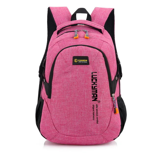 Брезентовые школьные сумки, Детские ортопедические мужские рюкзаки, детские школьные сумки для мальчиков и девочек, школьный рюкзак, мужская сумка J952 - Цвет: Rose