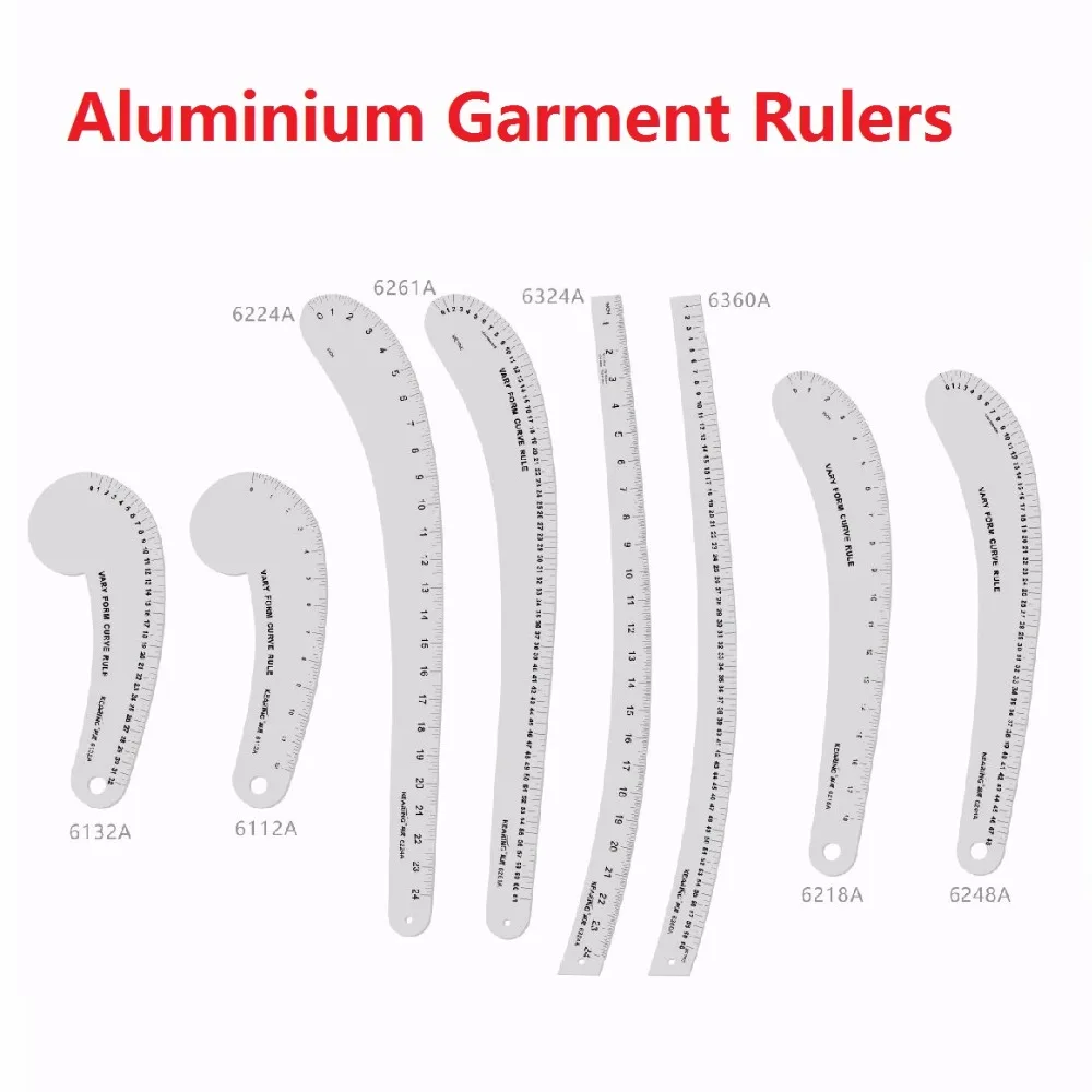 Металлические Линейки для пэчворка для модного дизайна; линейки для одежды для лоскутной резки;# 6132A# 6248A# 6112A# 6218A# 6324A