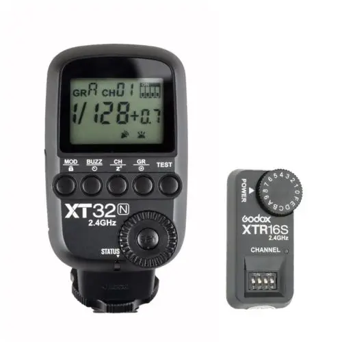 

Godox XT32N 2.4G HSS Flash Trigger Transmitter for Nikon + XTR-16S Receiver