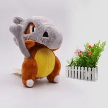 Anime Cubone Stuffed Plush Cartoon Peluche Dolls Christmas Gift Baby Toys For Children 5pcs set kawaii psyduck horsea cubone eevee vulpix anime carton plush kids toys stuffed dolls for children gift cute baby toy