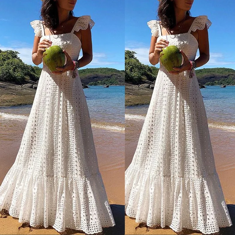 white lace sun dresses