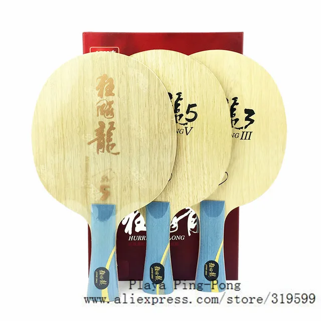 Cheap [Playa PingPong] Malong Original NEW DHS Hurricane Long 5 Arylate Carbon ALC long 3 wood professional table tennis blade  