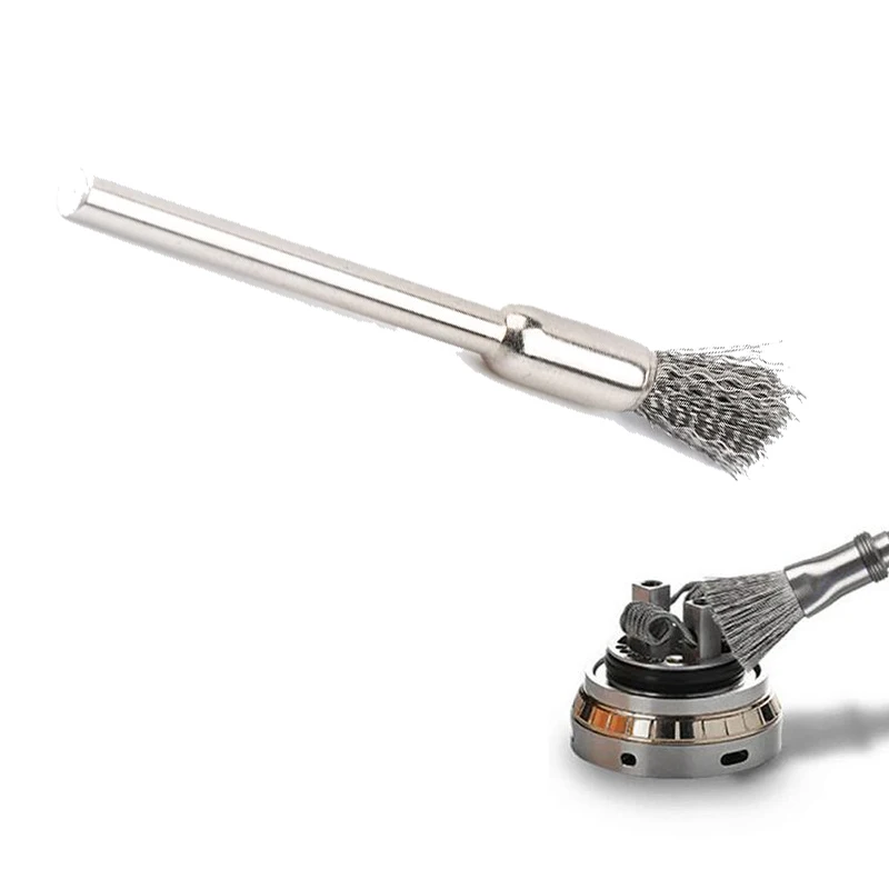 

2pcs mini Eectronic cigarettes Cleaning Steel Brush Coil DIY Tools E Cigarettes for RDA RTA Atomizer Vape DIY Heating Coil Wire