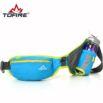 

TOFINE Unisex Waist Running Bag Running Waist Packs Hydration Belts With Bottle Holder Large Capacity 6.1 Inch Phone Bag