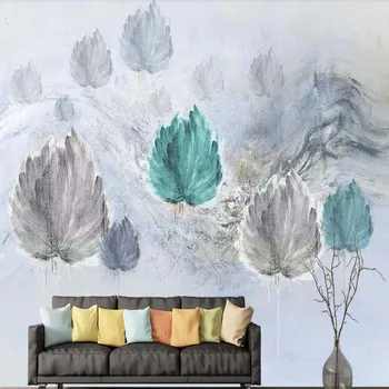 

3D Abstract Dandelion Flower Mural Hand Painting Photo Wallpaper Vintage Floral Wall Paper for Living Room Wall Decor Murals
