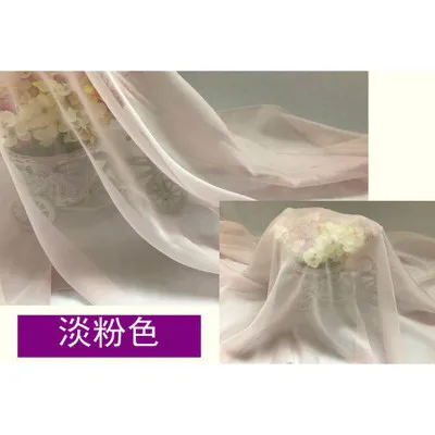 150 см ширина шифон ткань мягкая ткань для платья подкладочная ткань материал 30d жоржет ткани свадьбы - Цвет: 1meter