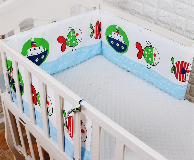 Складное 180*30 см детское постельное белье-бампер в кроватку для новорожденных, хлопковое белье, цельный бампер для кроватки, Детская безопасная кровать вокруг протектора - Цвет: yuanhang