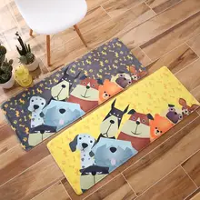 1 шт. мультяшный напечатанный ковер для собак, домашний коврик для кухни, коврик для ванной комнаты из кораллового флиса, ковер для гостиной, детский коврик для спальни, коврик для домашних животных
