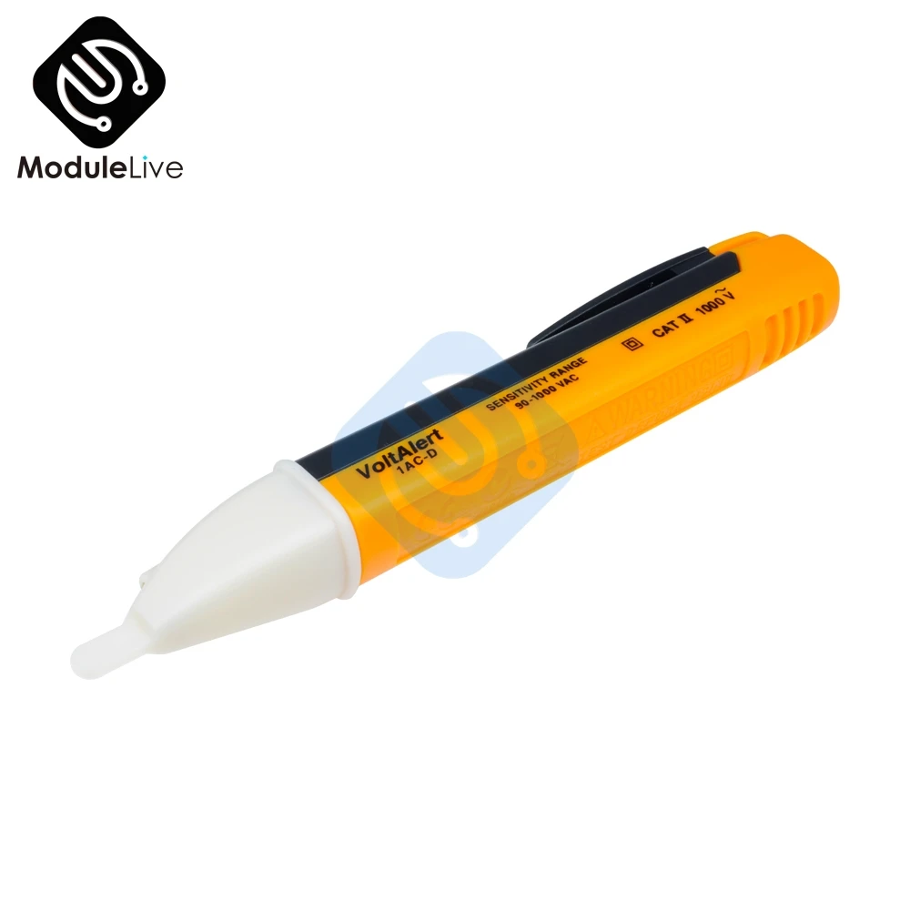 

AC 90-1000V Electric Test Pen Voltage Power Detector Sensor Tester Non-Contact Pen Stick LED Light Voltage Aleret Pen