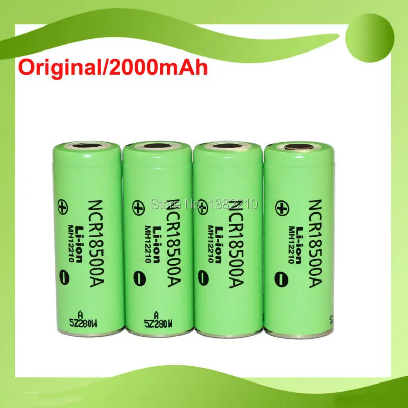 4 шт./лот, новая версия, 3,6 V 18500 NCR18500A 2040 mAh, перезаряжаемая батарея для Panasonic