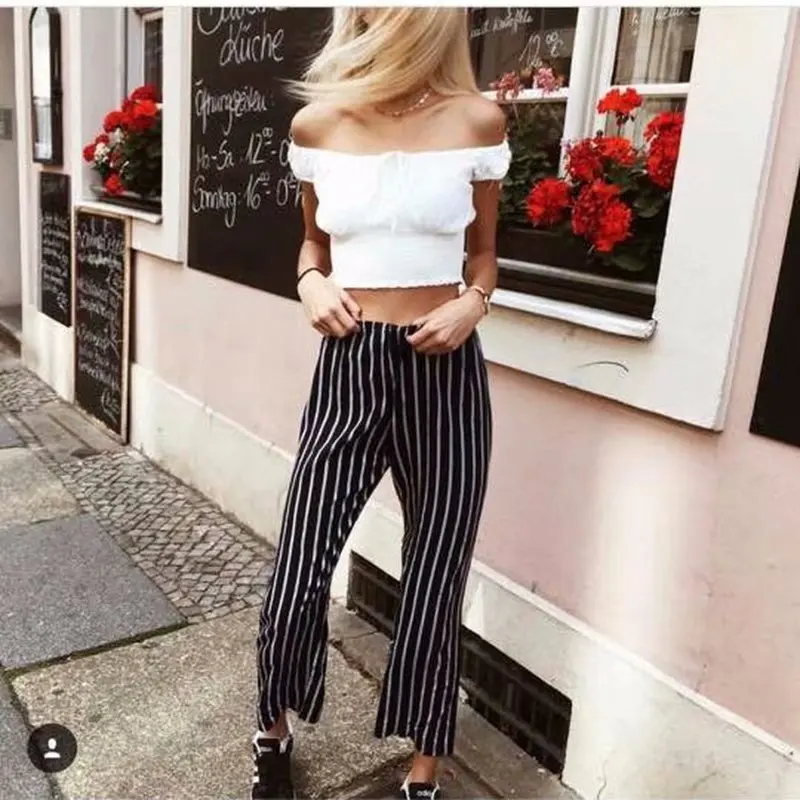 

Korean fashion Summer vintage kawaii sexy white t shirt women slash neck off the shoulder tunic tops crop top streetwear 2019