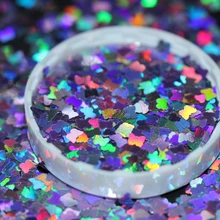 Бабочка, луна, цветок, морская звезда, голографическое блестящее конфетти для Рождественского украшения, принадлежности для свадебной вечеринки и дизайна ногтей