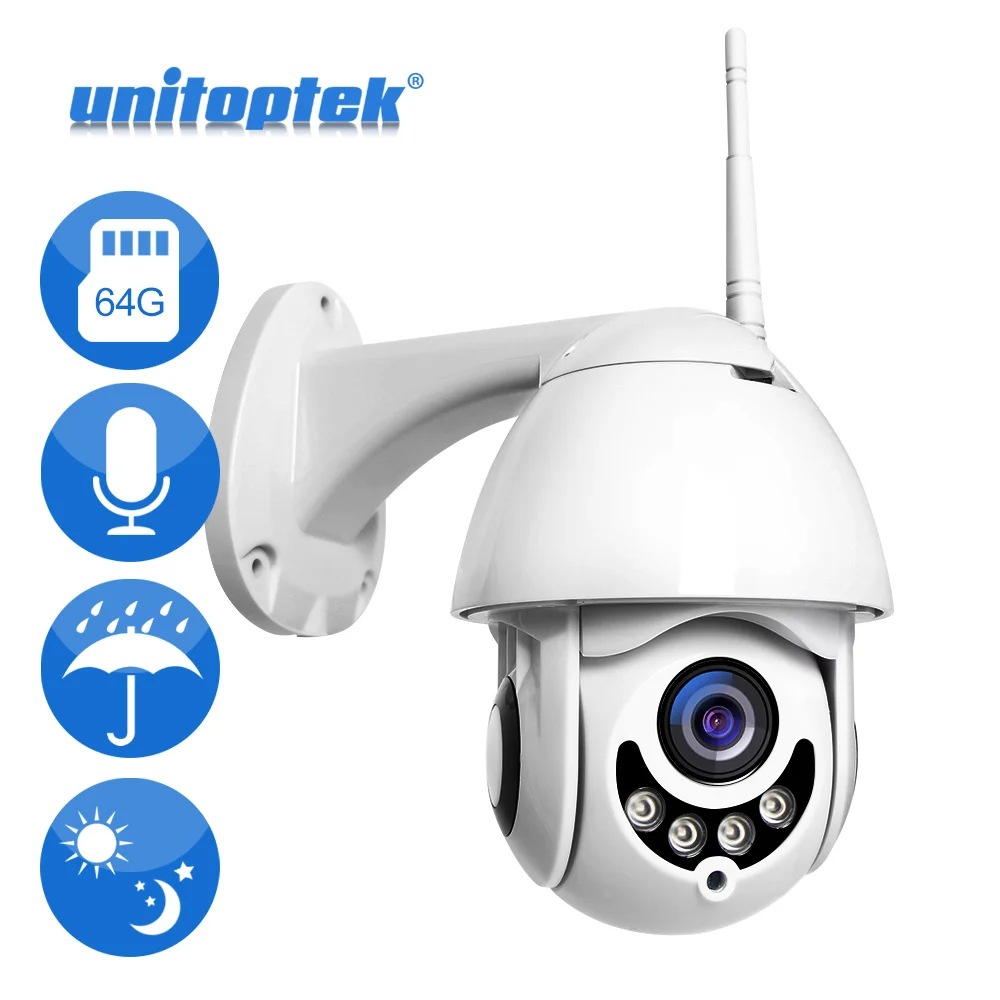 

1080P Wireless Speed Dome Camera Outdoor Wifi PTZ IP Security Cameras Two Way Audio SD Card IR 30m Night Vision PTZ Cam XMEYE