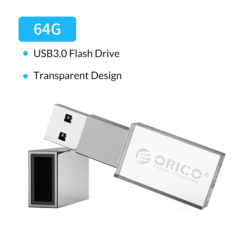 ORICO USB Flash Drive Crystal USB3.0 U-Disk 64GB 32GB 16GB USB 3.0 Flash Memory Flash Disk Flash Drive Storage Mini USB Stick