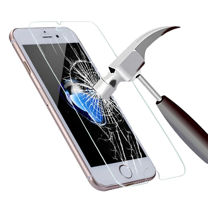 

Ascromy 2pcs For Apple iPhone 7 6 6S Plus 5 5S SE 5C 4 4S Tempered Glass Screen Protector Film 9H Front Cover Phone Accessories