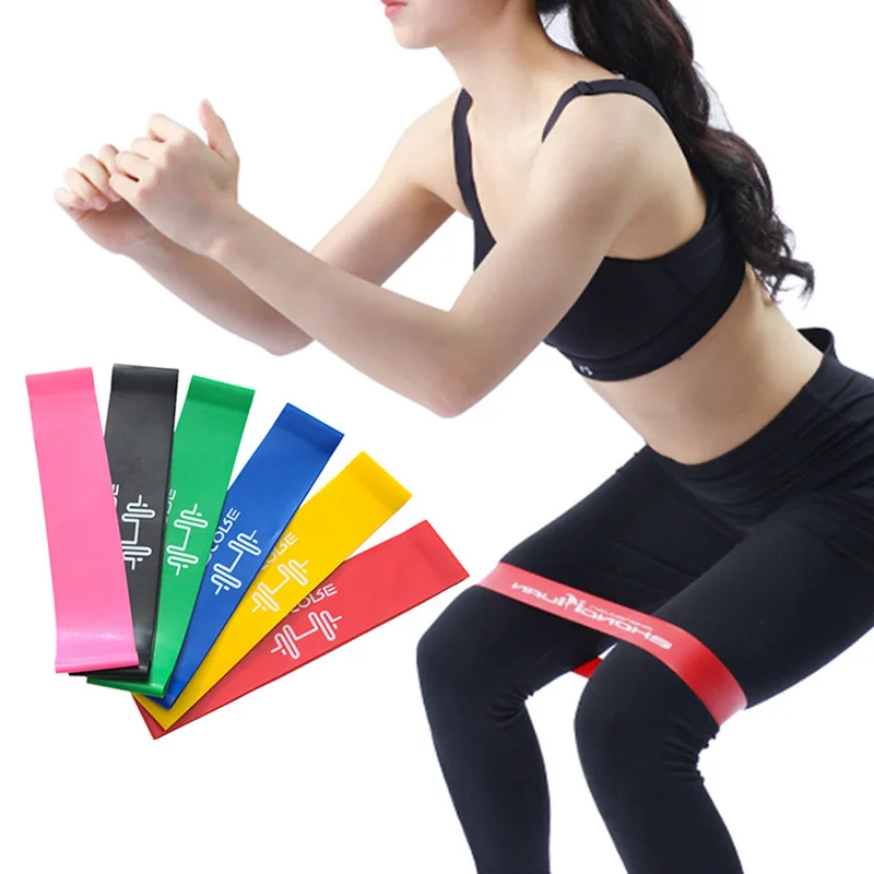 4pcs/6pcs Fitness Resistance Power Rubber Bands Set