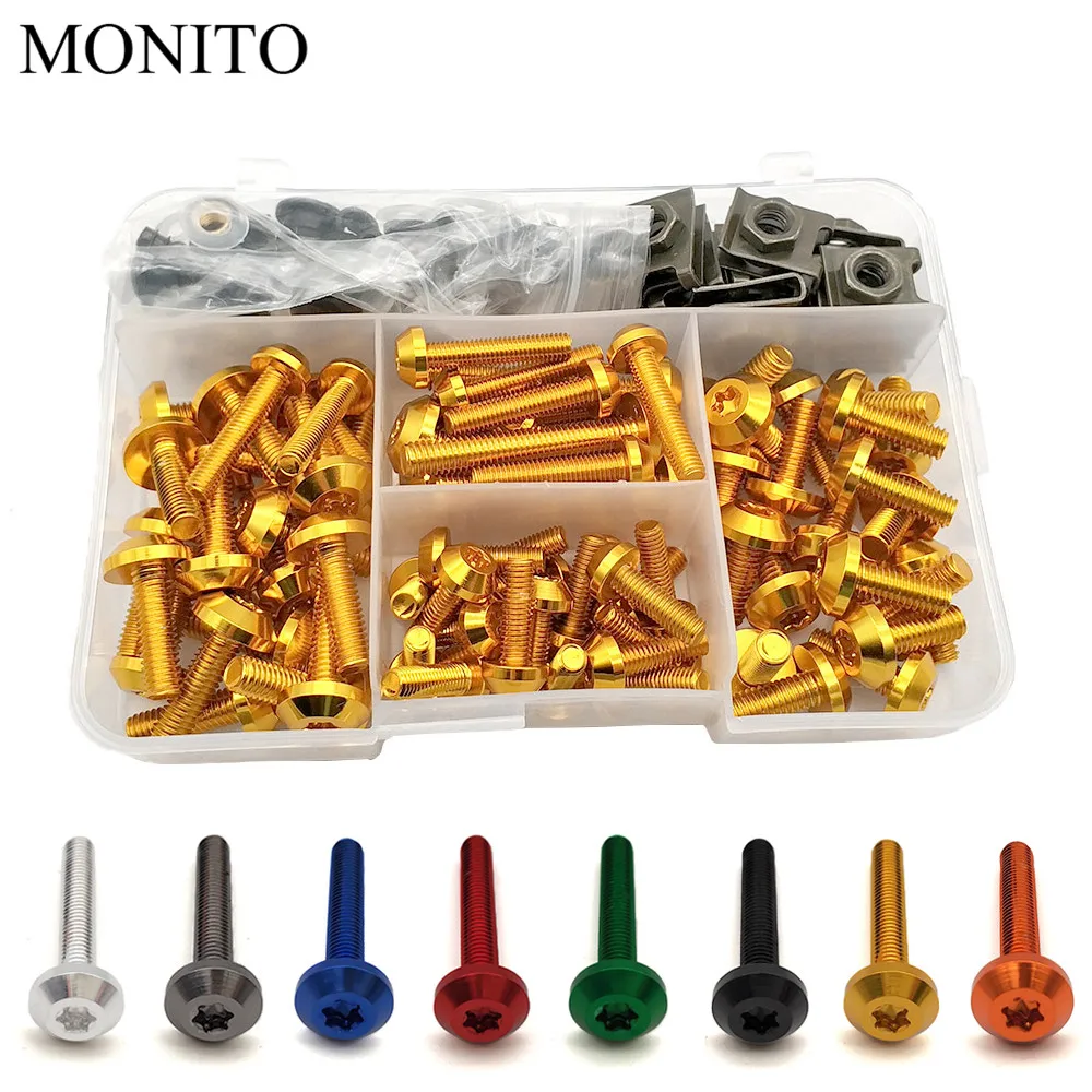 

Motorcycle Fairing Bolts Nuts Kit Body Fastener Clips Screws For Buell 1125CR 1125R M2 Cyclone Ulysses XB12X X1 XB12 Accessories