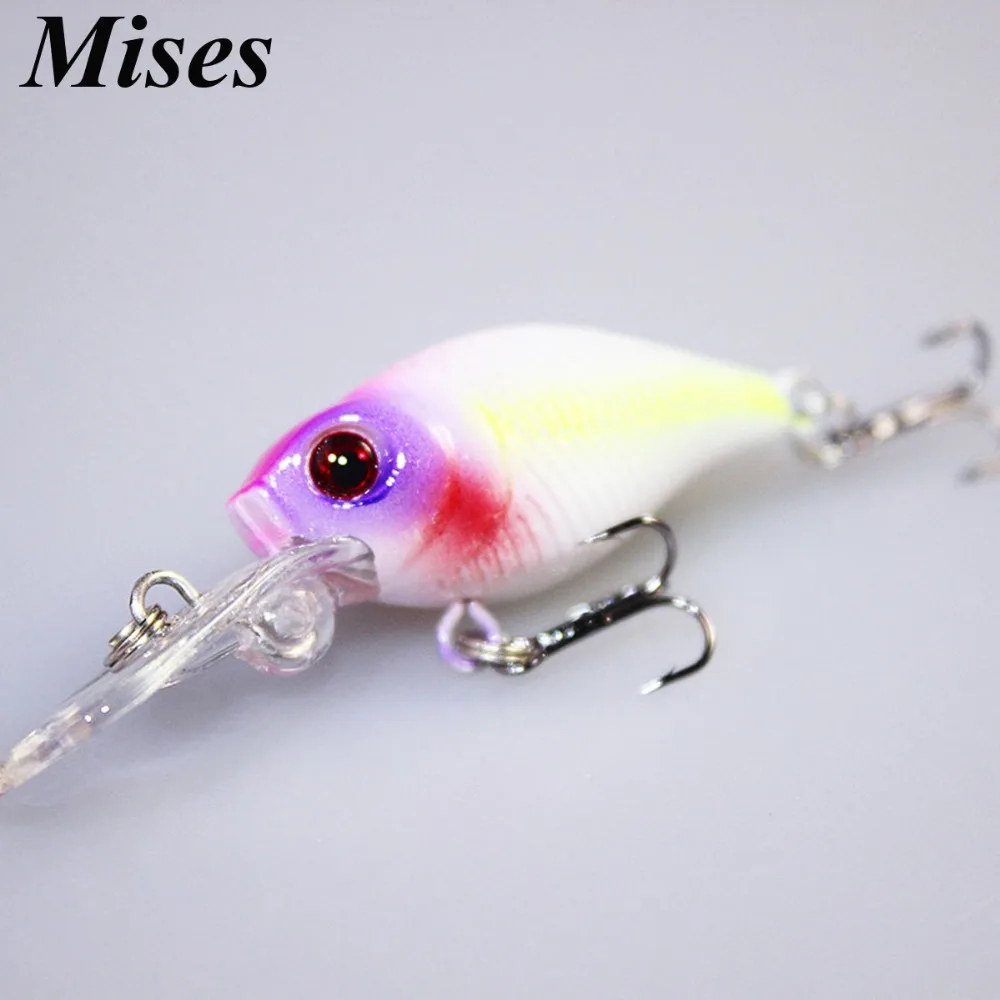 

Mises 6cm 4.2g Six Colors Floating Long Lip Bionic Crank Little Fatty Lure Artificial Hard Bait Fishing Lure Fishing Tackles