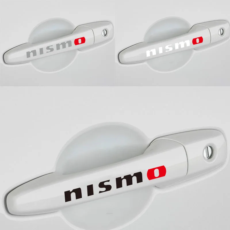 Наклейка на дверную ручку автомобиля nismo для Nissan 4 шт.|Наклейки автомобиль| |