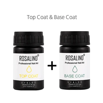 

Rosalind Nails Art 15Ml Manicure Varnish Semi Permanent Base And Top Coat Gel Nail Polish Uv Led Gel Lacquer Cured Nail Gel