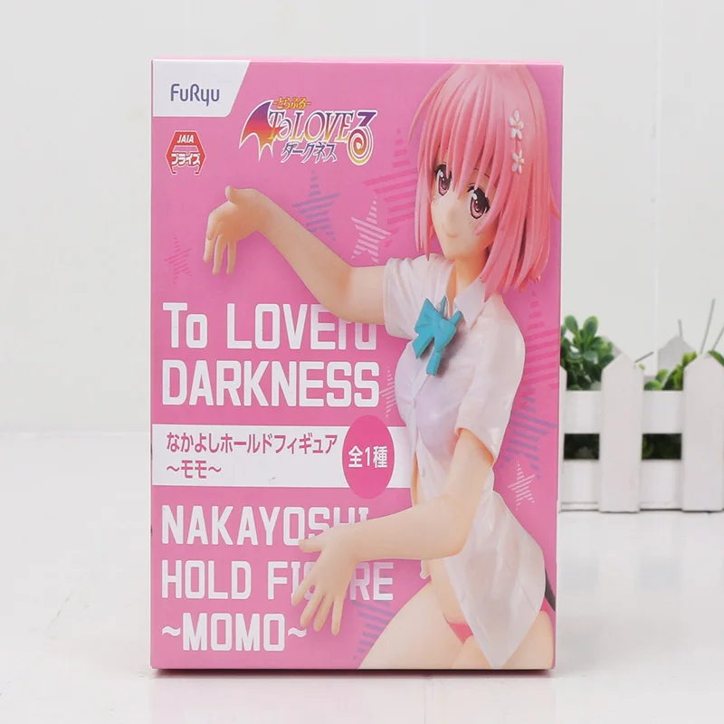 Аниме To Love Ru Kotegawa Yui Darkness Ver. 1/6 масштаб Momo Belia Deviluke ПВХ фигурка Коллекция Модель игрушка кукла - Color: pink in box