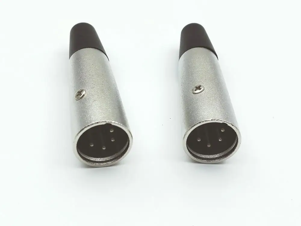 10 шт. XLR Штекерный 4 контактный разъем Музыкальный настольный Аудио Микрофон